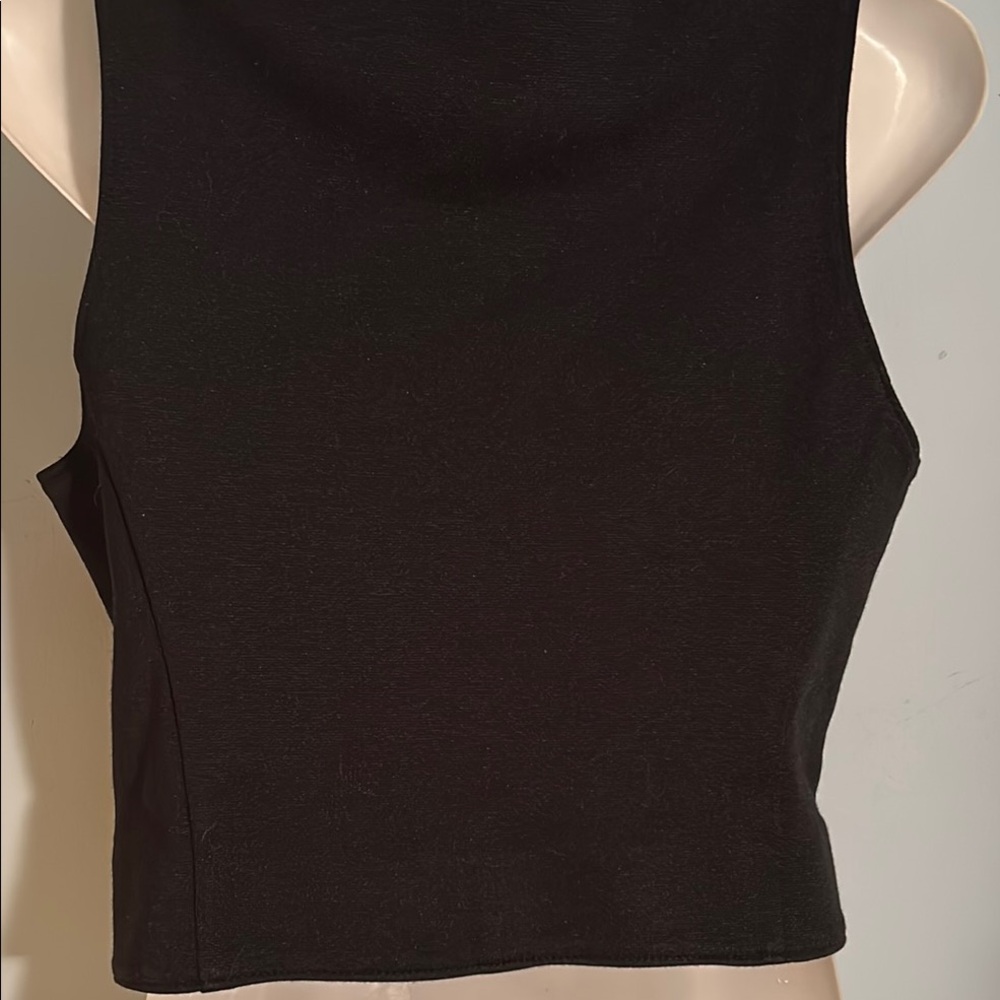 Elegant Black Button Up Women's Vest size 8 - Picture 12 of 14
